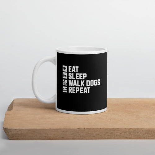 Dog Mug - Eat Sleep Dog Walk Repeat Coffee Mug