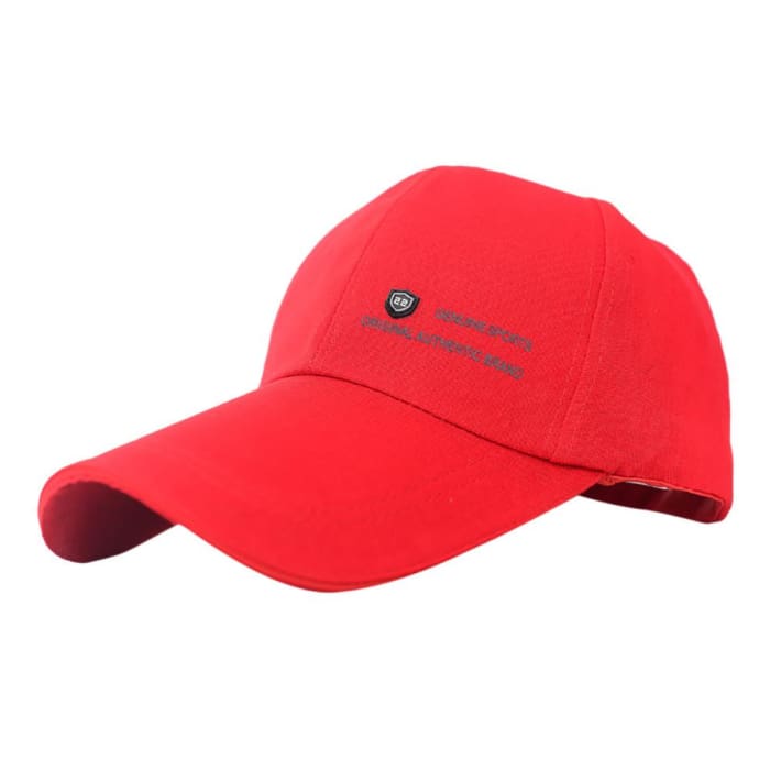 Baseball Cap Extra Long Peak Choice of Colours One Size Fits All J And P Hats DarkRed