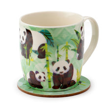 Load image into Gallery viewer, Panda Gift -Porcelain Mug &amp; Coaster Set