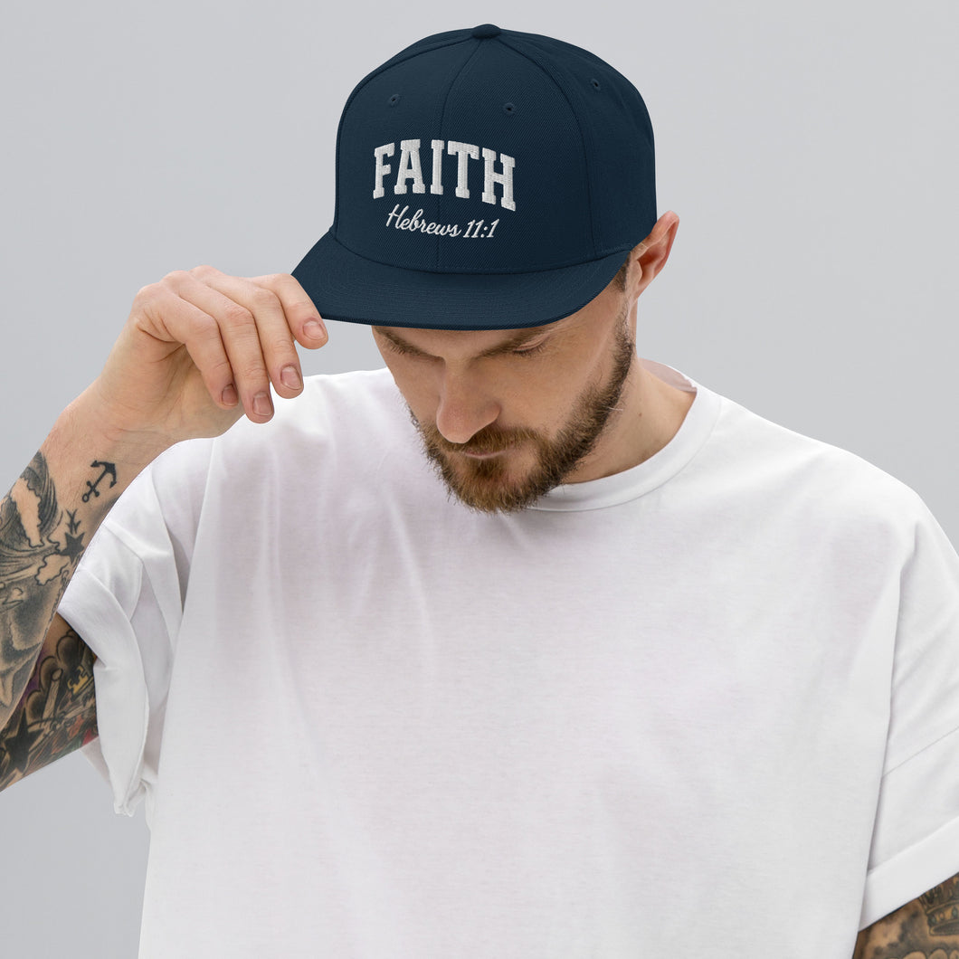 Faith Hebrews 11:1 Snapback Hat