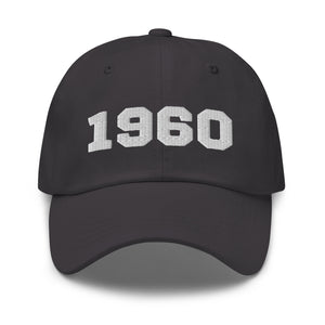 The year you were born in 1960 baseball cap
