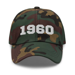 The year you were born in 1960 baseball cap