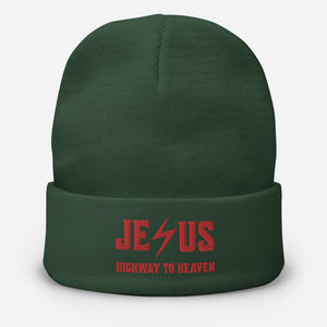 Jesus Religious Gift:Embroidered  Beanie 