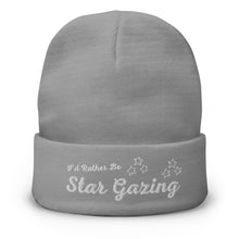 Load image into Gallery viewer, Id Rather Be Stargazing :Embroidered Beanie Hat 