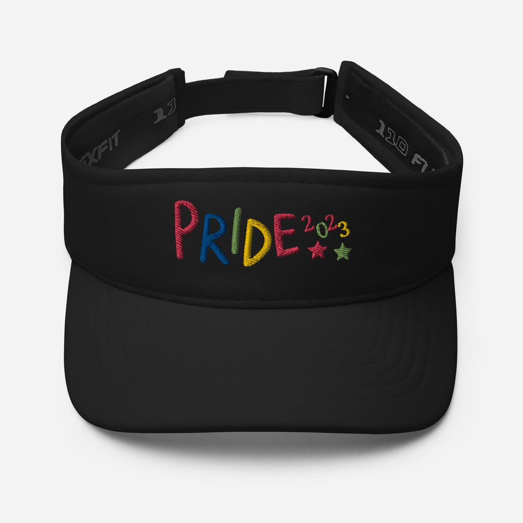 Pride 2023- Embroidered Visor  - J and P Hats 