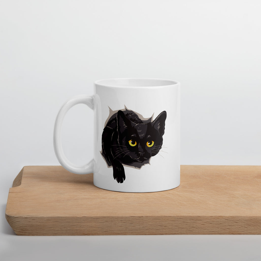 Funny Black Cat Mug 