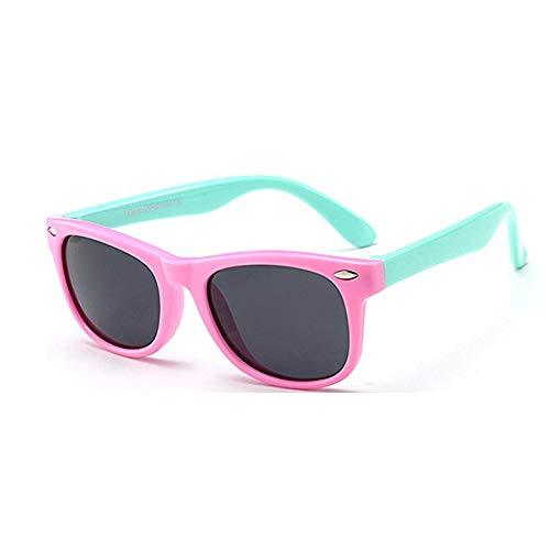 Toddler Sunglasses, 100% UV Proof Flexible Baby Sunglasses for Kids (pink)