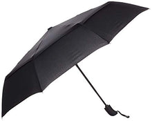 Load image into Gallery viewer, Amazon Basics Automatic Travel Umbrella with Wind Vent, Black, One Size