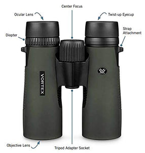 Vortex Optics Diamondback HD 12 x 50, DB-217, Green