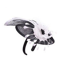 Load image into Gallery viewer, Lawliet Elegant Sinamay Feather - wedding hat | j and p hats