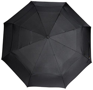 Amazon Basics Automatic Travel Umbrella with Wind Vent, Black, One Size