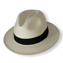Load image into Gallery viewer, Tumi Latin American Crafts Panama Hat - Rollable - Cream with Black Ribbon 56cm