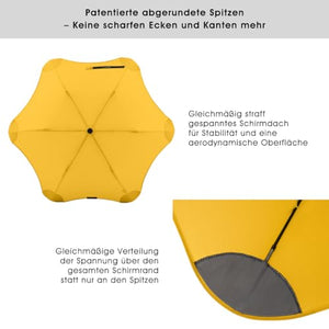 Blunt Metro 2.0 Umbrella Folding Windproof Yellow 100 x 37 centimetres