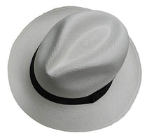 Load image into Gallery viewer, Equal Earth New Genuine Panama Hat Rolling Folding Authentic &amp; Fairtrade - White (58cm)