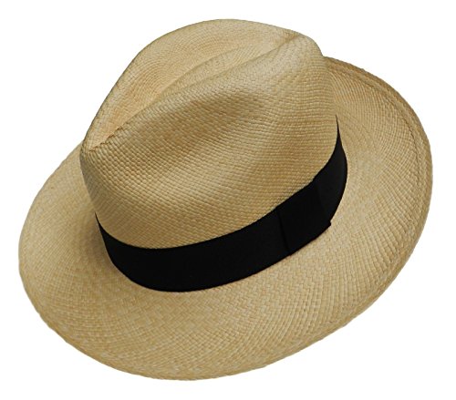 Equal Earth New Genuine Panama Hat Rolling Folding Authentic & Fair trade Natural (59cm)