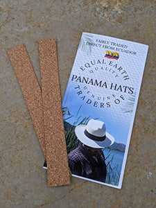 Equal Earth New Genuine Panama Hat Rolling Folding Authentic & Fair trade Natural (59cm)