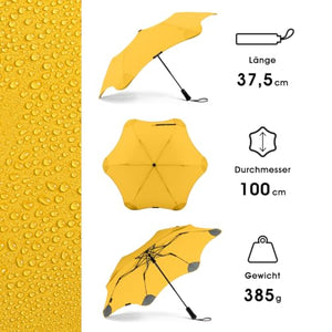 Blunt Metro 2.0 Umbrella Folding Windproof Yellow 100 x 37 centimetres