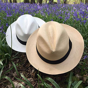 Equal Earth New Genuine Panama Hat Rolling Folding Authentic & Fair trade Natural (59cm)