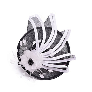 Lawliet Elegant Sinamay Feather - wedding hat | j and p hats