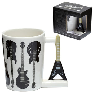 Guitar fan mug ,custom mug guitar shaped mug | j and p hats 