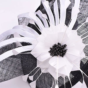 Lawliet Elegant Sinamay Feather - wedding hat | j and p hats