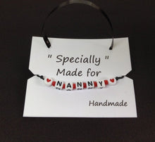 Load image into Gallery viewer, Hand Made Nanny Bracelet- Lovely Gift