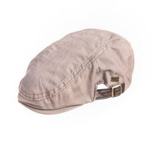 Load image into Gallery viewer, Men’s Flat Cap Summer Weight 100% Cotton  Buckle Design