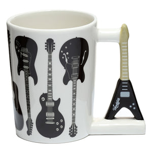 Guitar fan mug ,custom mug guitar shaped mug | j and p hats 