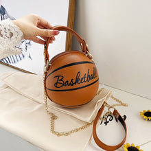 Load image into Gallery viewer, Basketball Shape Hand Bag  mini ladies bag | j and p hats 