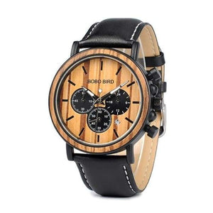 Bamboo Wooden Watches Men Wrist Watch  In a Gift Box-J and p hats -