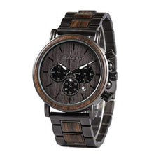Load image into Gallery viewer, Bamboo Wooden Watches Men Wrist Watch  In a Gift Box-J and p hats -