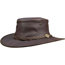 Load image into Gallery viewer, Barmah Hat - 1019 Sundowner Kangaroo Leather Brown-J and p hats -