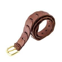 Load image into Gallery viewer, Barmah Kangaroo Leather Belt super Quality in black or brown - J and p hats Barmah Kangaroo Leather Belt super Quality in black or brown