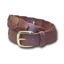 Load image into Gallery viewer, Barmah Kangaroo Leather Belt super Quality in black or brown - J and p hats Barmah Kangaroo Leather Belt super Quality in black or brown