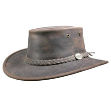 Load image into Gallery viewer, BARMAH LEATHER  HAT  1060 BRONCO BROWN-J and p hats -