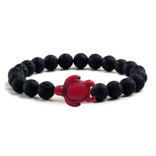 Load image into Gallery viewer, Black Lava Natural Stone Bracelets - J and p hats Black Lava Natural Stone Bracelets