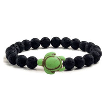 Load image into Gallery viewer, Black Lava Natural Stone Bracelets - J and p hats Black Lava Natural Stone Bracelets