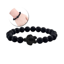 Load image into Gallery viewer, Black Lava Natural Stone Bracelets - J and p hats Black Lava Natural Stone Bracelets