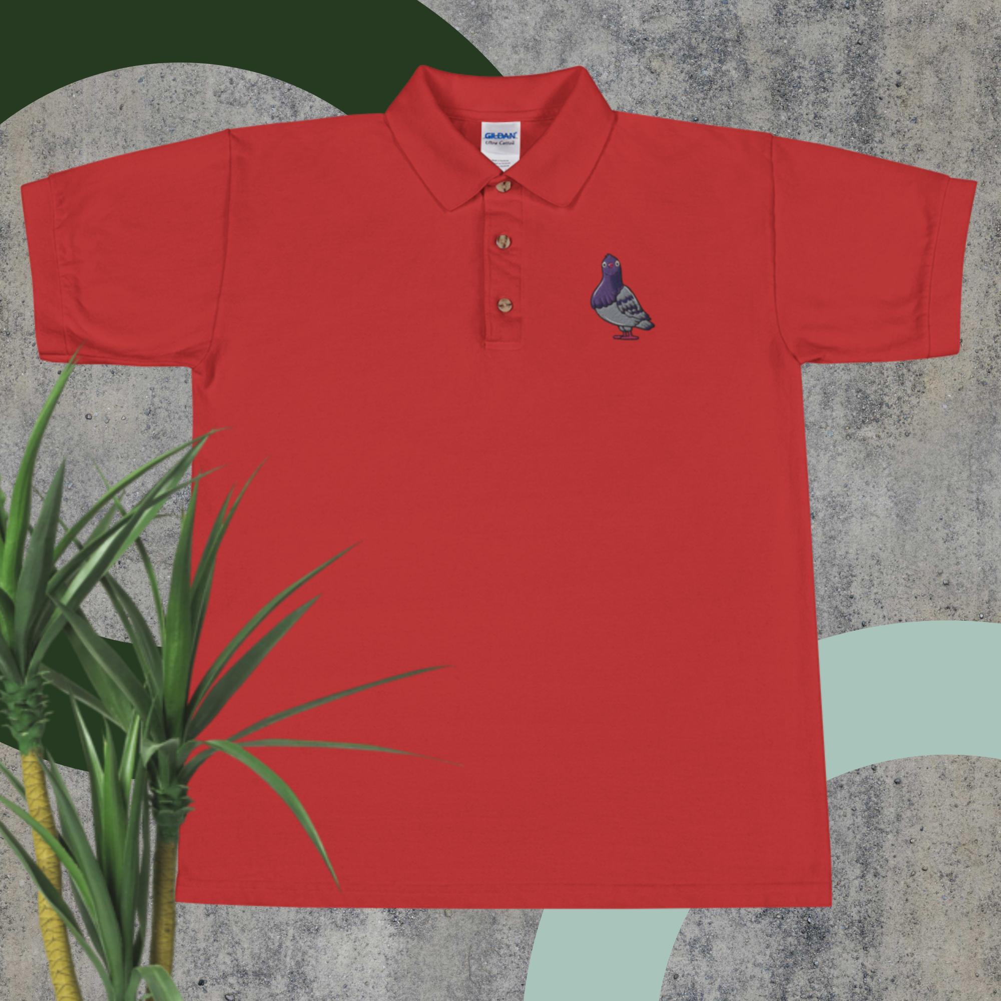 Pigeon Embroidered Polo Shirt – J and