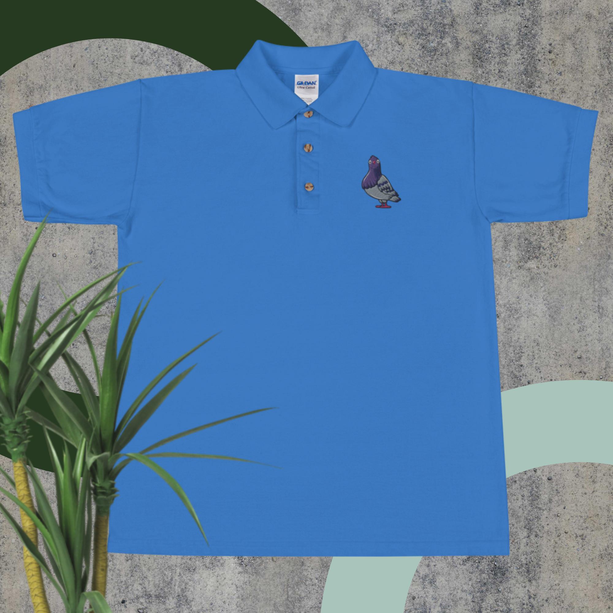 Pigeon Embroidered Polo Shirt – J and