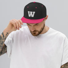 Load image into Gallery viewer, W Snapback Hat - J And P Hats 