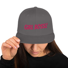Load image into Gallery viewer, Girl boss SnapBack cap - j and p hats 