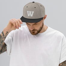 Load image into Gallery viewer, W Snapback Hat - J And P Hats 