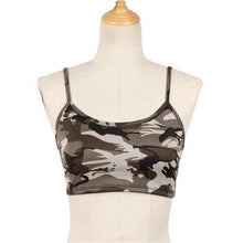 Load image into Gallery viewer, Crop Top Womens Camouflage-J and p hats -