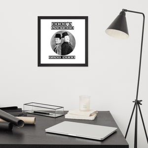 Laurel & Hardy Print Poster Framed - J and P Hats 