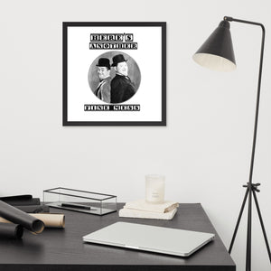 Laurel & Hardy Print Poster Framed - J and P Hats 