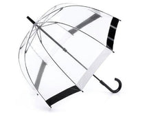 Load image into Gallery viewer, Fulton Birdcage 1 Umbrella Black &amp; White Trim - J and p hats Fulton Birdcage 1 Umbrella Black &amp; White Trim