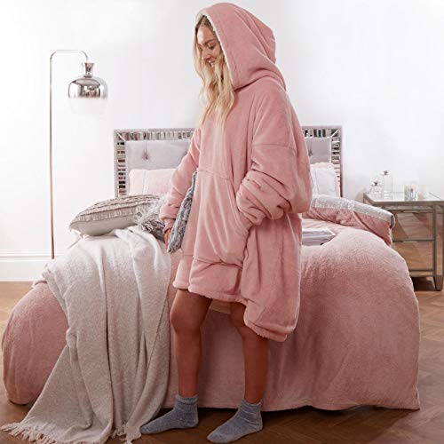Hoodie Blanket Ultra Soft Fleece Warm Cosy Giant Sweatshirt J and p hats