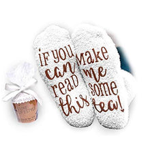 Load image into Gallery viewer, “If You Can Read This Bring Me Some Tea! ” - Funny Socks Cupcake Gift Packaging - J and p hats “If You Can Read This Bring Me Some Tea! ” - Funny Socks Cupcake Gift Packaging