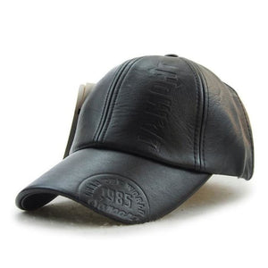 Jamont Leather lookalike Baseball Cap Populars bikers cap-J and p hats -
